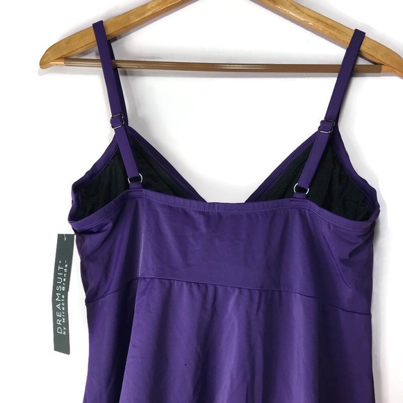 NWT DreamSuit Miracle Suit Twist Top Tankini 10 12 - Picture 5 of 12